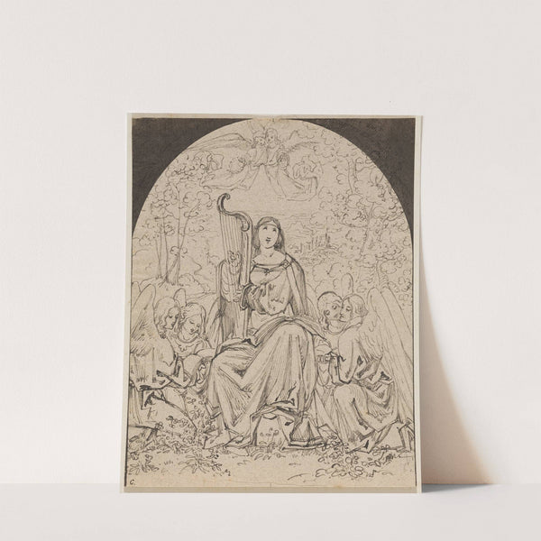 Hl. Cäcilie mit Engeln by Ferdinand Fellner