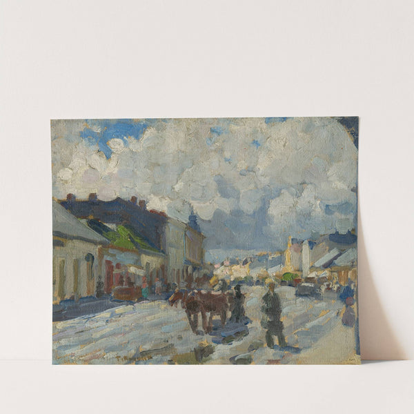 Hlavná ulica v Michalovciach by Jozef Teodor Mousson