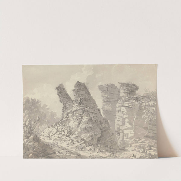 Hob Thursts Houses, Monsoldale, Derbyshire by John Webber