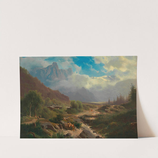 Hochgebirgslandschaft by Leopold Heinrich Voescher