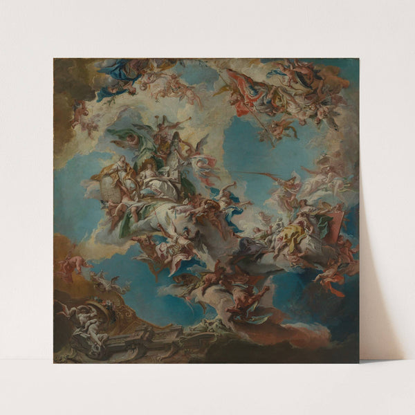 Hochherzigkeit, Freigebigkeit und die Künste (1749) by Carlo Carlone