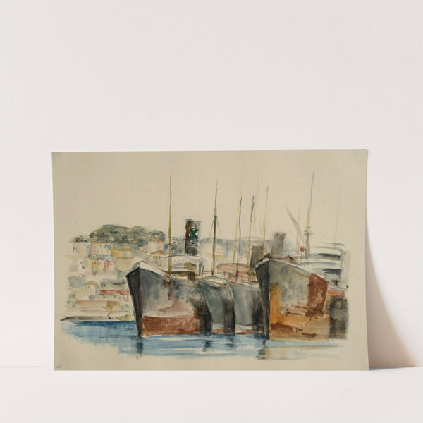 Hochseeschlepper im Hafen by Gottfried Graf