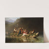 Hochzeitszug auf einem bayerischen Gebirgssee by Julius Köckert