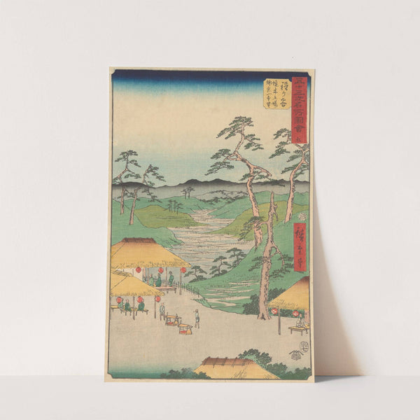 Hodogaya (1855) by Andō Hiroshige