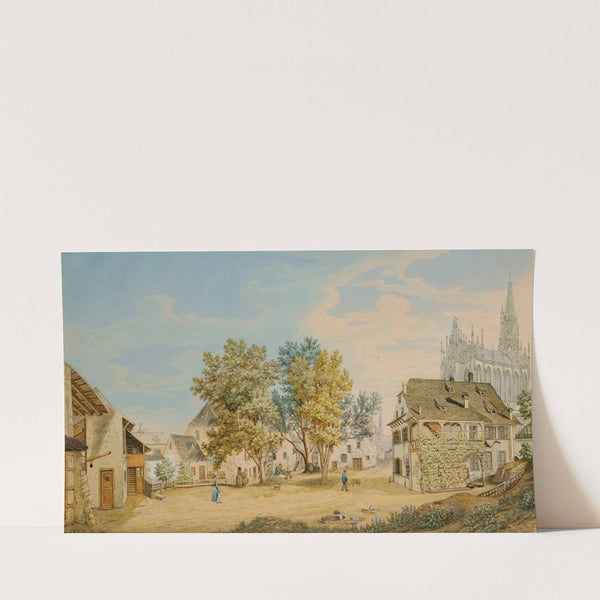 Hof des Maria Magdalenenklosters (Reuerinnen) in der Steinen in Basel (1870) by Johann Jakob Schneider