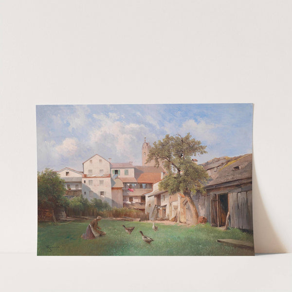 Hof des Seifensiederhauses in Tittmoning by Carl Franz Emanuel Haunold