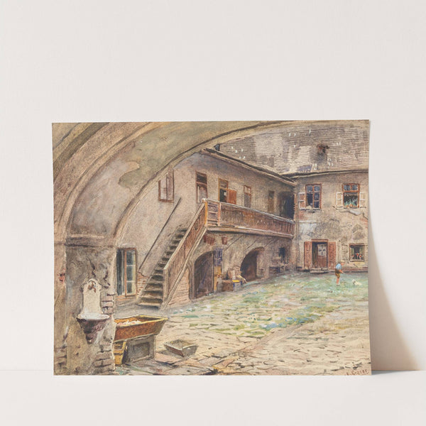 Hof in der Kahlenbergerstraße by Ernst Graner