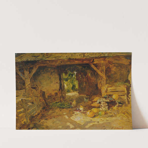 Hofinterieur aus dem Marchfeld by Anton Schrödl