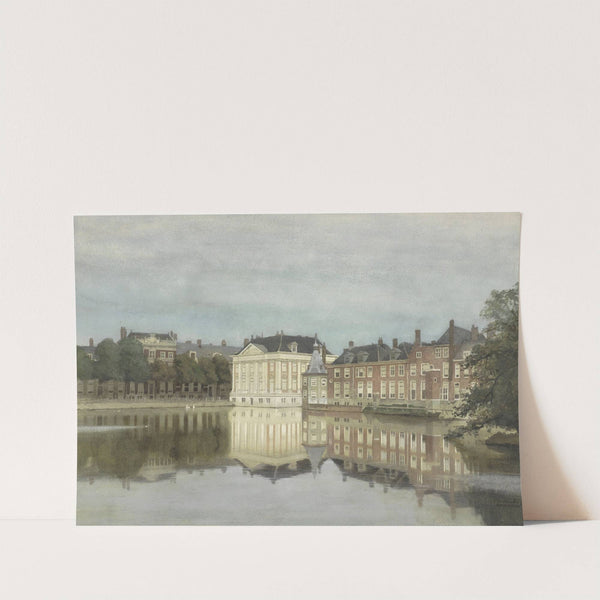 Hofvijver met Mauritshuis by Johannes Christiaan Karel Klinkenberg