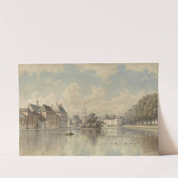 Hofvijver te 's-Gravenhage by Johannes Josephus Destree