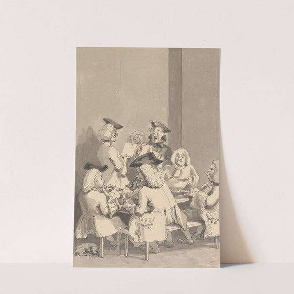 Hogarth at Old Slaughter’s Hobbing with Highmore the Painter (1817) by John Thomas Smith