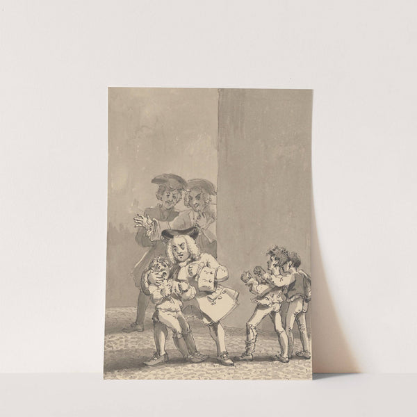 Hogarth Having Been Followed by Barry and a Friend was Caught Backing a Boy to Fight Purposely to Catch His Fearful Countenance by John Thomas Smith