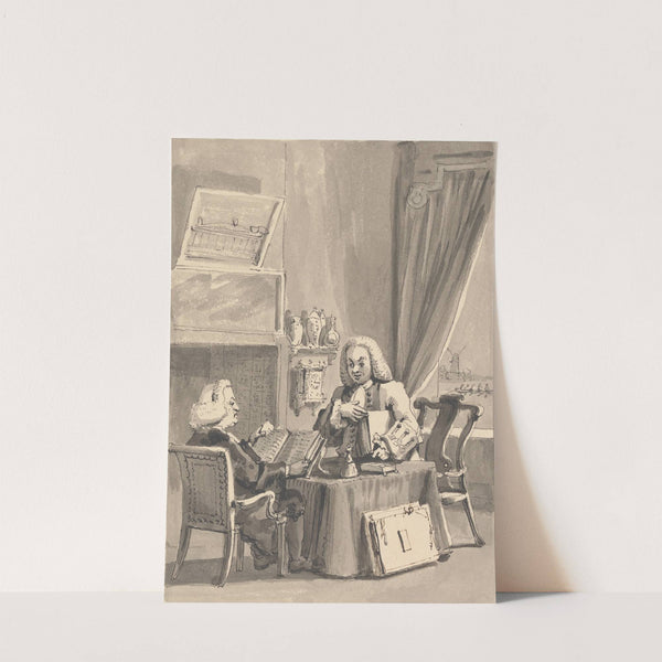 Hogarth Solicits His Patron Bishop Hoadley to Look Over His MS. 'Analysis of Beauty' by John Thomas Smith