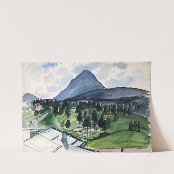 Hohe Munde bei Seefeld in Tirol by Otto Geigenberger