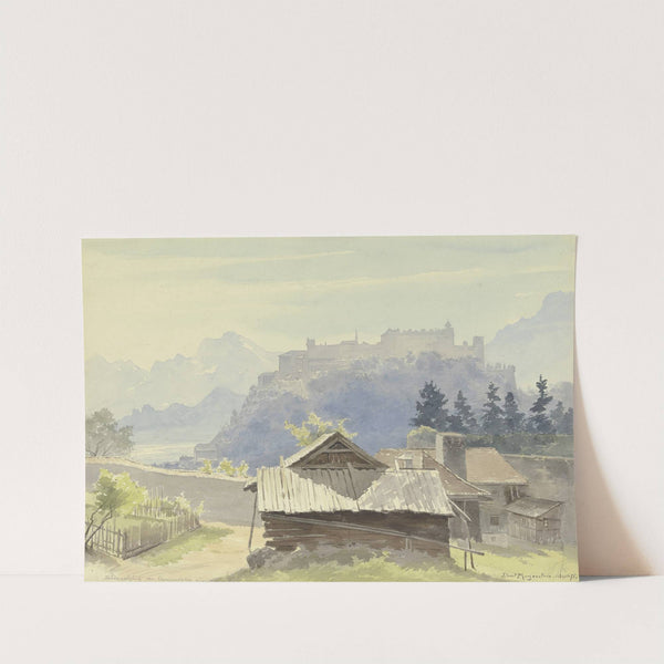 Hohensalzburg vom Kapuzinerberg aus gesehen by Friedrich Ernst Morgenstern