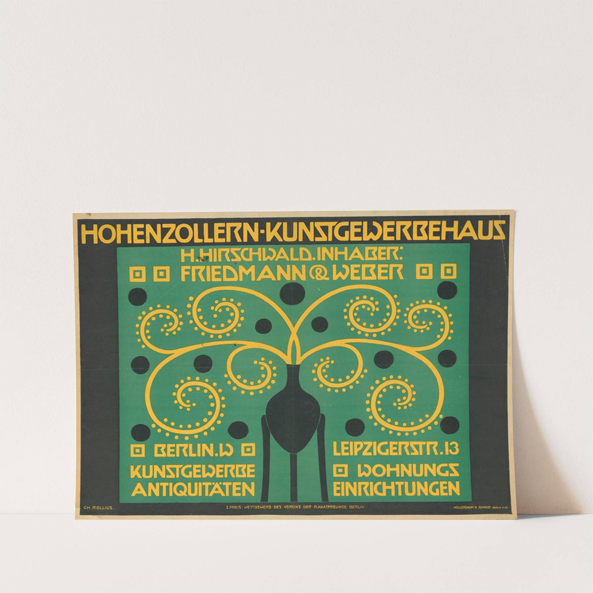Hohenzollern-Kunstgewerbehaus Friedmann & Weber (1907) by Charlotte Rollius