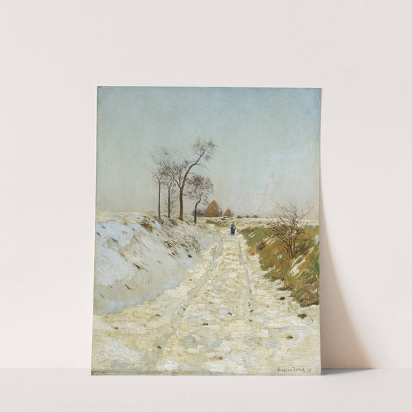 Hohlweg im Winter (1895) by Eugen Jettel