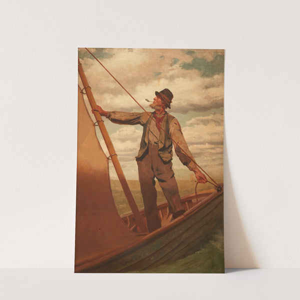 Hoisting the Sail by John George Brown