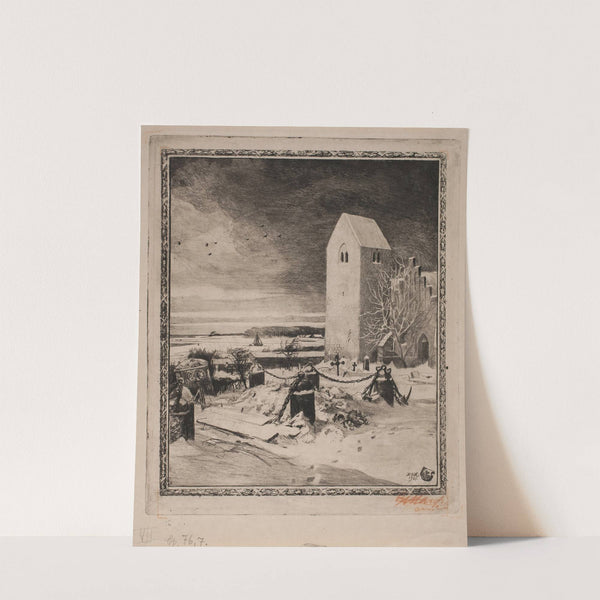 Højt på en gren VI Kirkegården by Hans Nikolaj Hansen