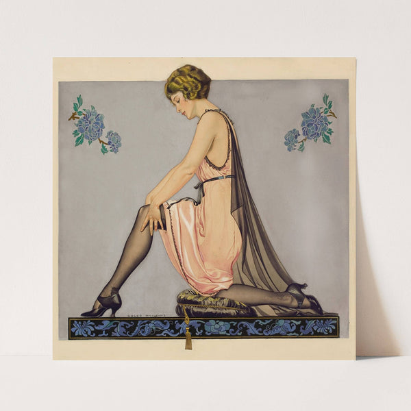 Holeproof Hosiery Company ad illustration (1922) by Coles Phillips