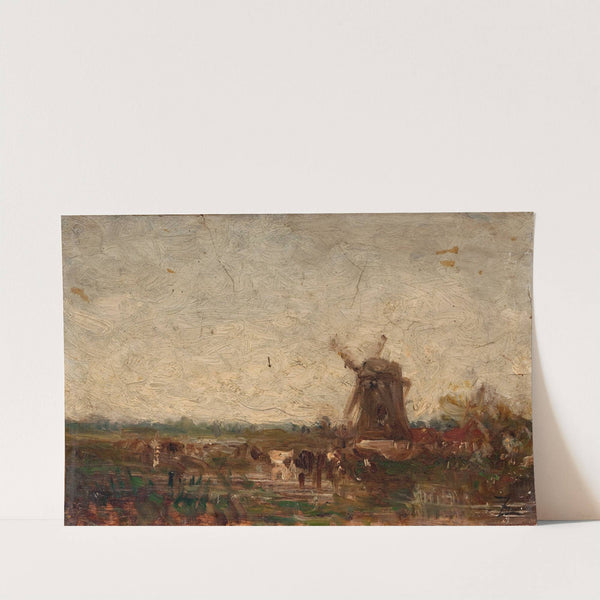 Hollande, le moulin (1853) by Félix Ziem