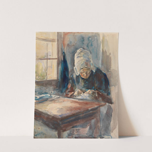 Holländerin bei der Handarbeit (1894) by Max Liebermann