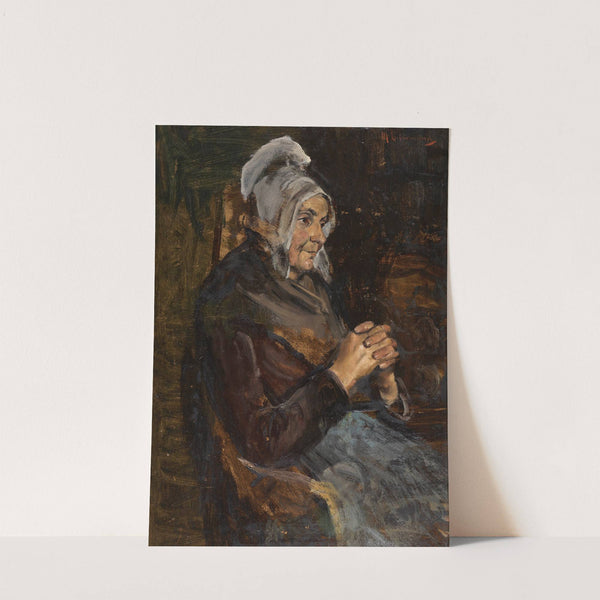 Holländerin mit weißer Haube (1881) by Max Liebermann