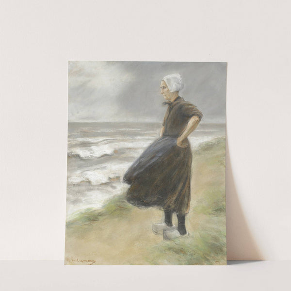 Holländerin, stehend in den Dünen nach links (circa 1887) by Max Liebermann