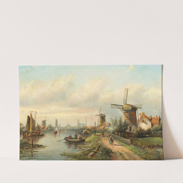 Holländische Flusslandschaft by Jan Jacob Coenraad Spohler