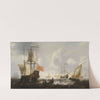 Holländische Fregatten und Boote an der Küste von Vlissingen by Jacob Adriaensz. Bellevois