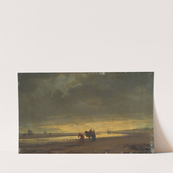 Holländische Seeküste bei Ebbe (1852) by Hermann Mevius