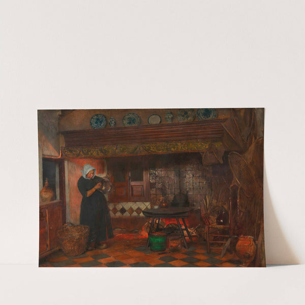 Holländisches Kücheninterieur by Eduard Charlemont