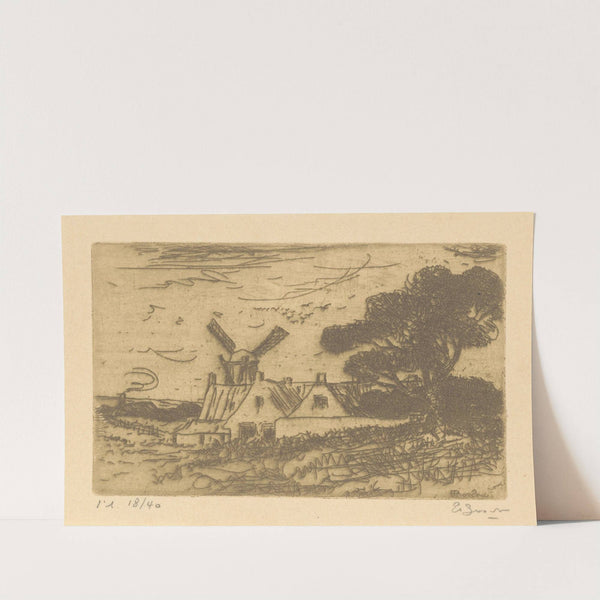 Hollands landschap (1873-1931) by Etienne Bosch