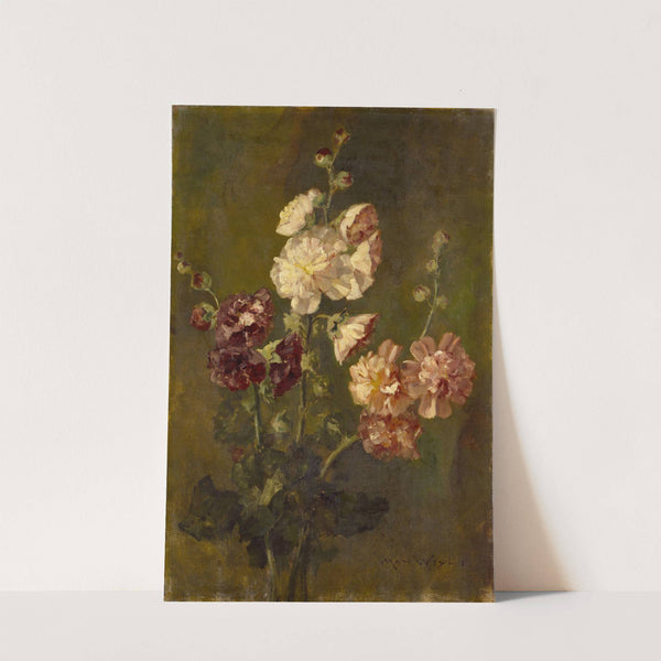 Hollyhocks (1881) by Max Weyl