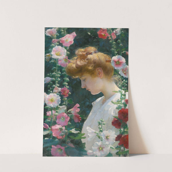 Hollyhocks and Sunlight (1902) by Charles Courtney Curran