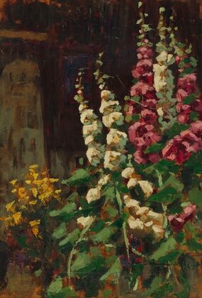 Hollyhocks in the Sun (1929) — size preview