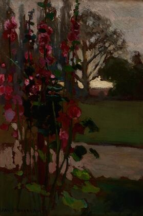Hollyhocks – Polish Autumn