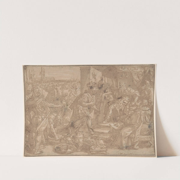 Holofernes before Nebuchadnezzar (Judith 2;4-13) by Maerten De Vos