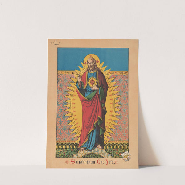 Holy card of Jesus (1864- 1871) by Jacques Petyt