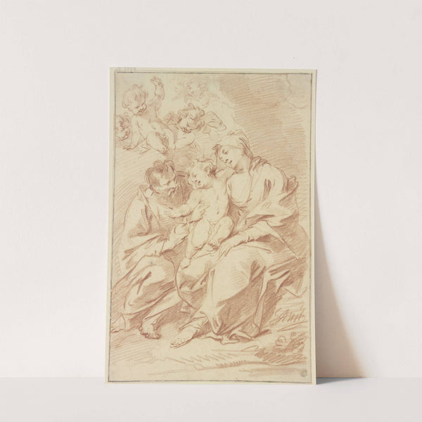 Holy family by Jacob de Wit