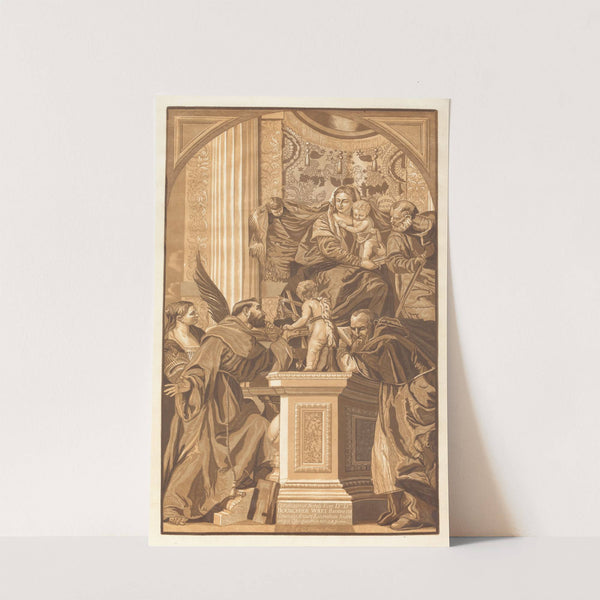 Holy Family and Four Saints (after Paola Veronese) (1745) by John Baptist Jackson