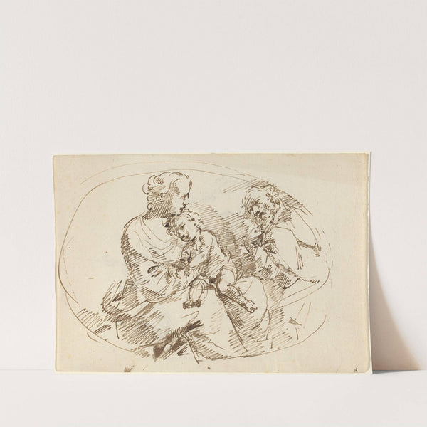 Holy Family (recto) by Donato Creti