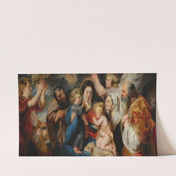 Holy Family surrounded by angels (1616-1617) by Jacob Jordaens