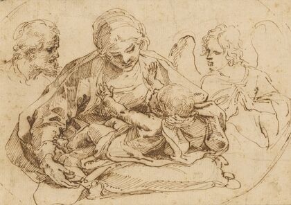 Holy Family with an Angel