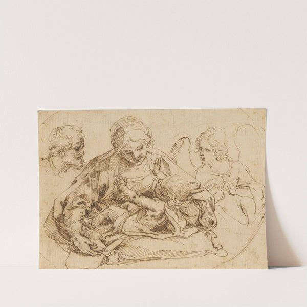 Holy Family with an Angel by Guido Reni