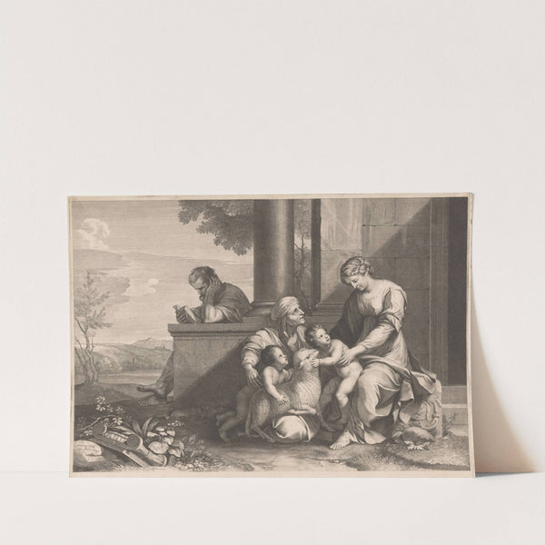 Holy Family with Elizabeth and John the Baptist by Francois de Poilly