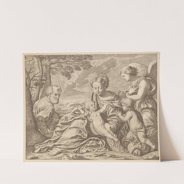 Holy Family with John and angel by Jean Boulanger