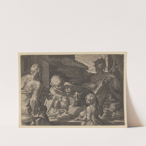 Holy Family with John the Baptist and Angel (1605) by Lucas Kilian