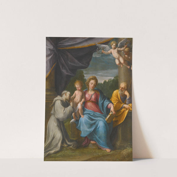 Holy Family With Saint Francis by Guido Reni