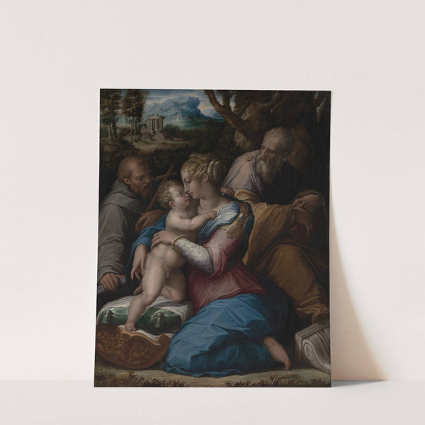 Holy Family with Saint Francis by Giorgio Vasari